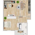 Geräumige 2R-Wohnung mit Balkon und EBK